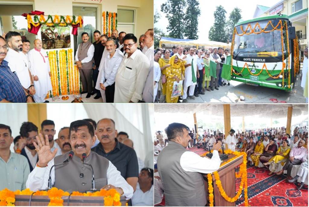 Deputy Chief Minister Inaugurates States First EBus Depot in Haroli and HRTC Regional Office